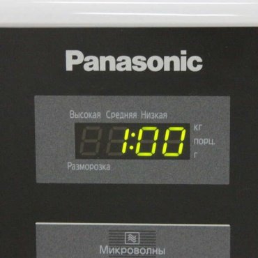 Микроволновая печь Panasonic NN-ST 342 MZPE серебристый-черный - ForteMarket Микроволновая печь Panasonic NN-ST 342 MZPE серебристый-черный купить,0