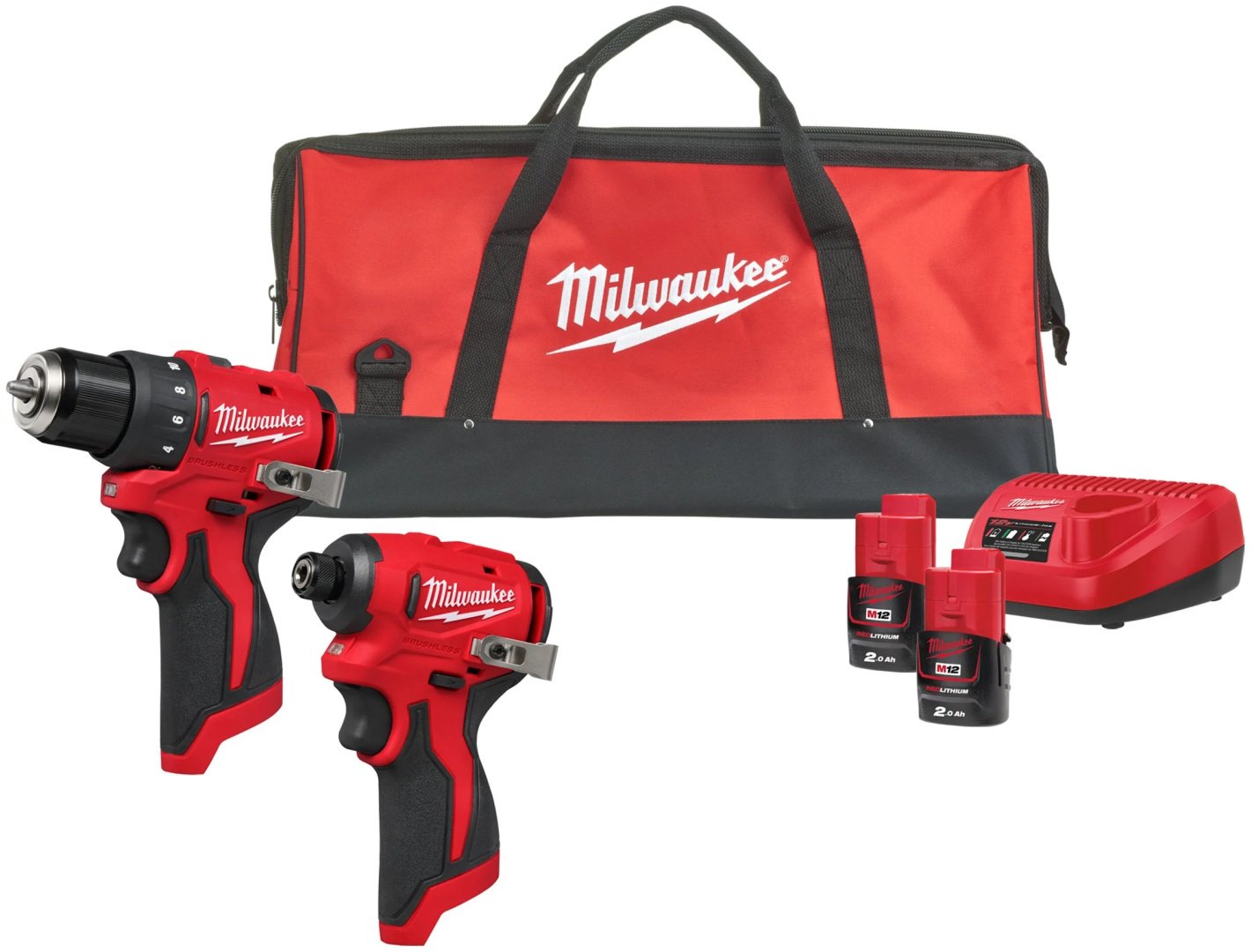 Наборы электроинструментов Milwaukee M12 BLPP2D-202B 2-PC COMBO KIT IN2 (4933500139) 2 в 1 купить,NaN