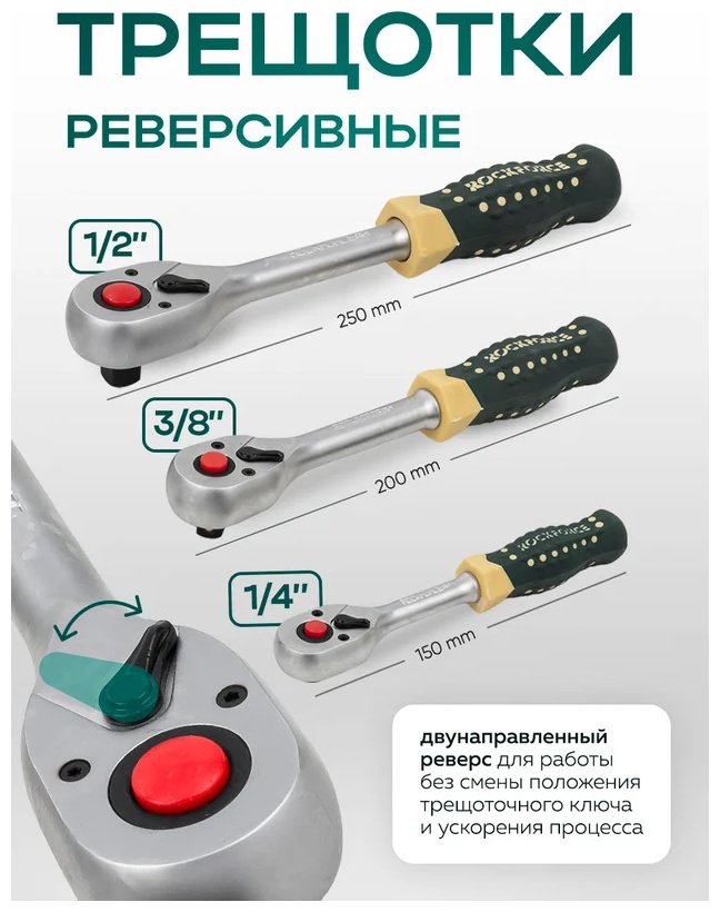 Набор инструментов универсальный 179 в 1 ROCKFORCE RF-41793-5 купить,NaN