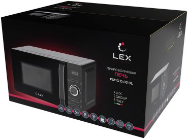 Микроволновая печь LEX FSMO D.03 BL черный купить,NaN