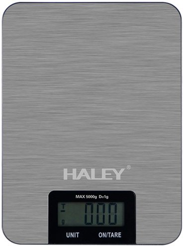 Кухонные весы Haley HY-5017 серый, черный