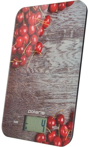 Кухонные весы Polaris PKS 1046DG Cherry серый-красный купить,9990