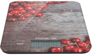 Кухонные весы Polaris PKS 1046DG Cherry серый-красный - ForteMarket Кухонные весы Polaris PKS 1046DG Cherry серый-красный купить,0