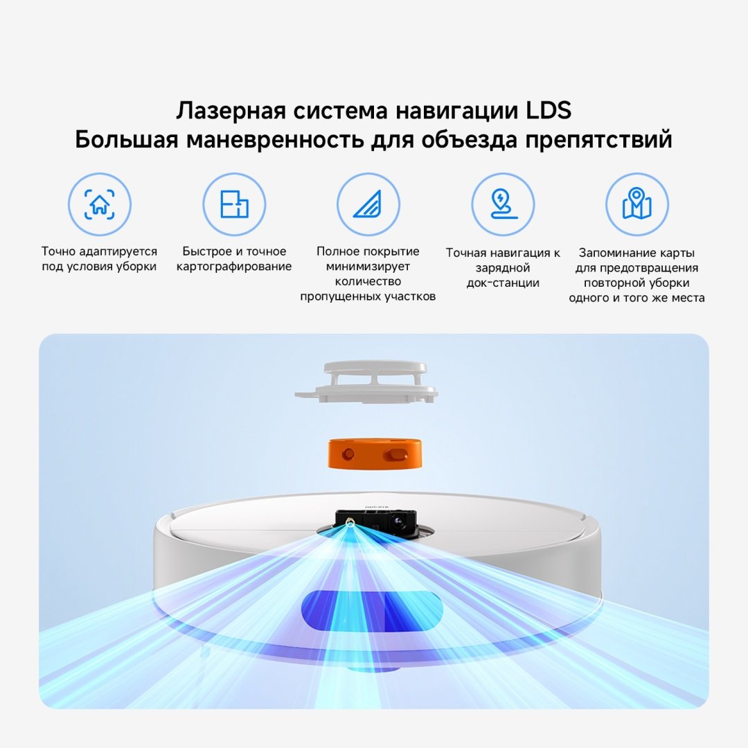 Робот-пылесос Xiaomi Robot Vacuum S40C Е101CDZ белый