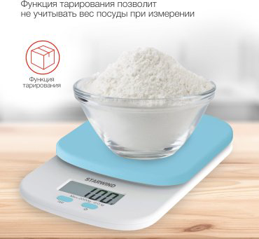 Кухонные весы Starwind SSK2156 синий, белый купить,NaN