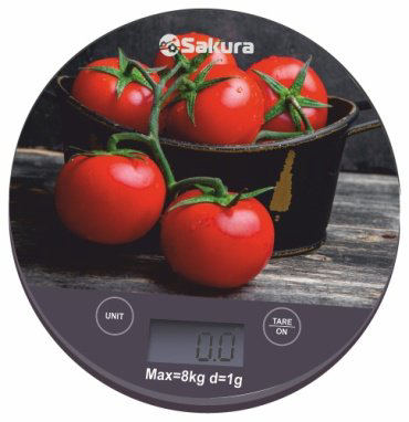 Кухонные весы SAKURA SA-6076T мультиколор купить,NaN