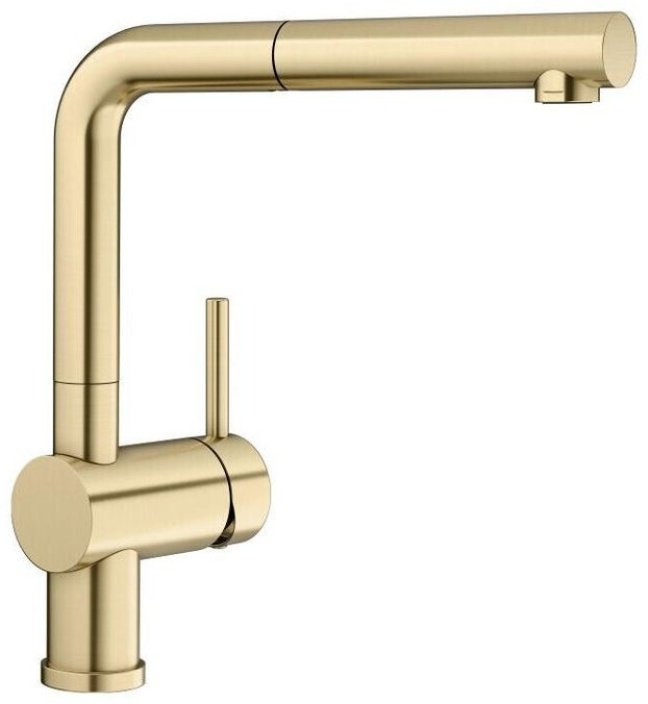 Смеситель Blanco Linus-S - сатиновое золото (526684), латунь, цвет золотой купить,NaN