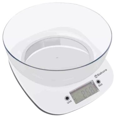 Кухонные весы Сакура SA-6078W прозрачный