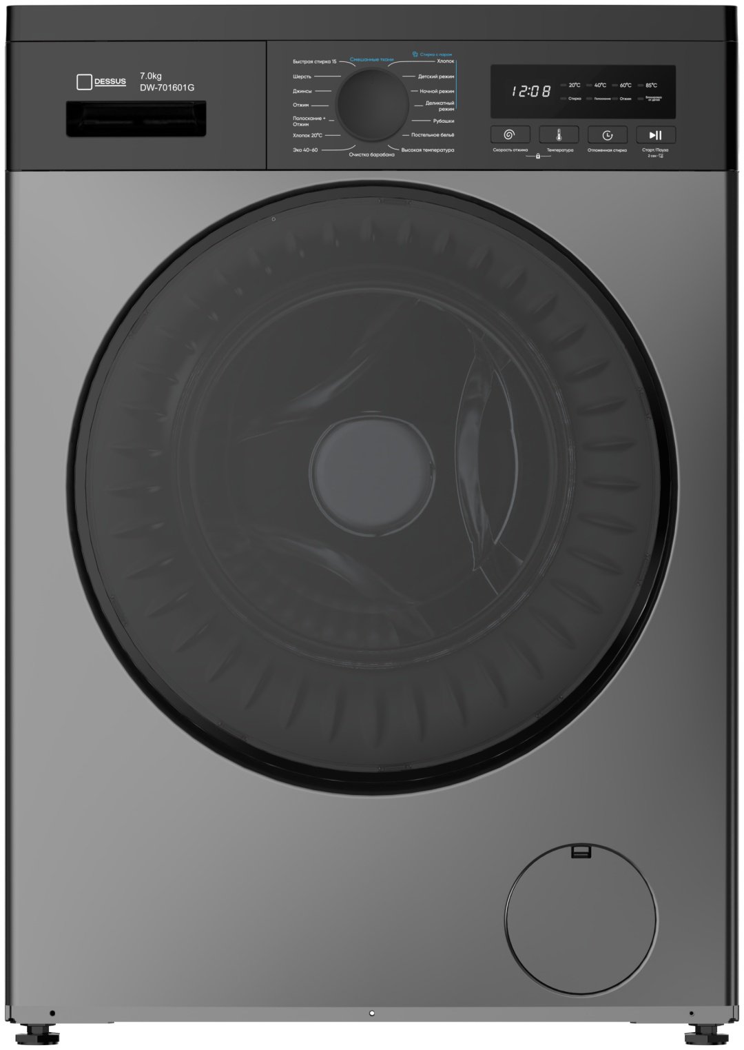 Стиральная машина Dessus DW-701601G серый купить,NaN
