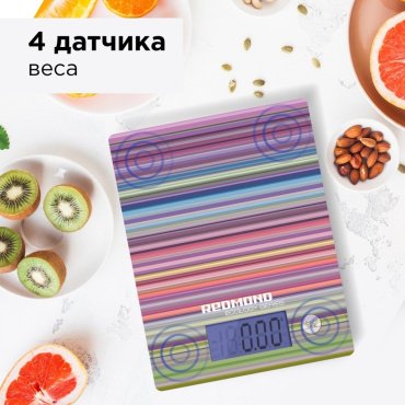 Кухонные весы REDMOND RS-736 Lines мультиколор купить,0