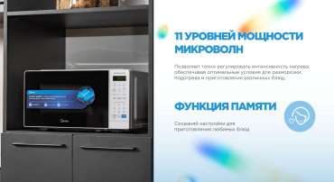 Микроволновая печь Midea EM7P012MZ(W) белый купить,33990