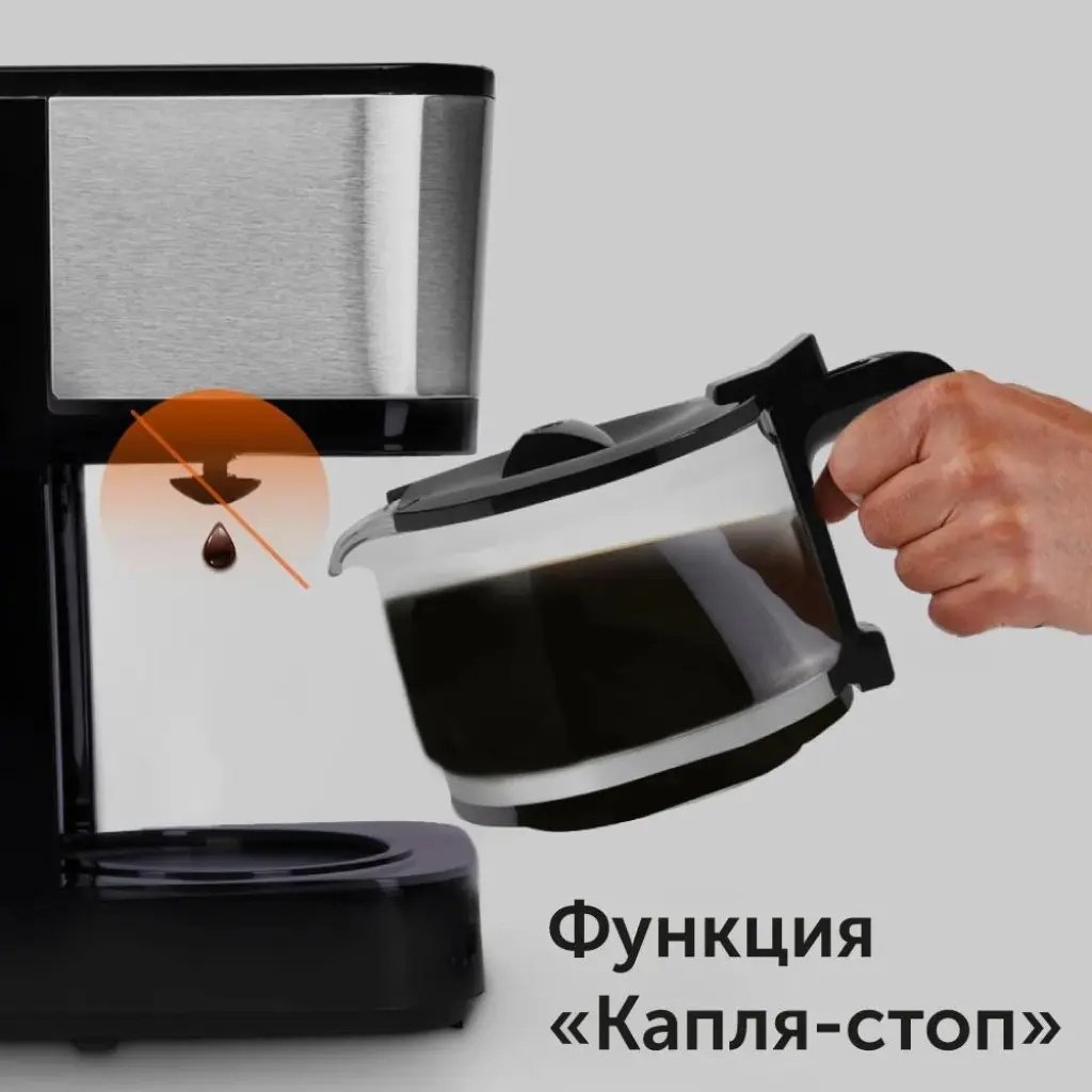 Кофеварка RED Solution RCM-M1528 черный купить,NaN
