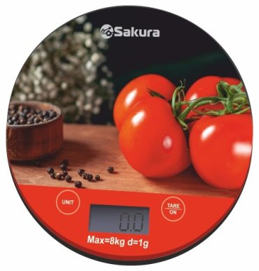 Кухонные весы SAKURA SA-6076TP мультиколор