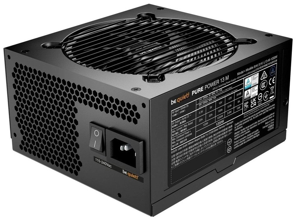 Блок питания Be quiet PURE POWER 13 M 1200W BP029EU 1200 Вт купить,NaN