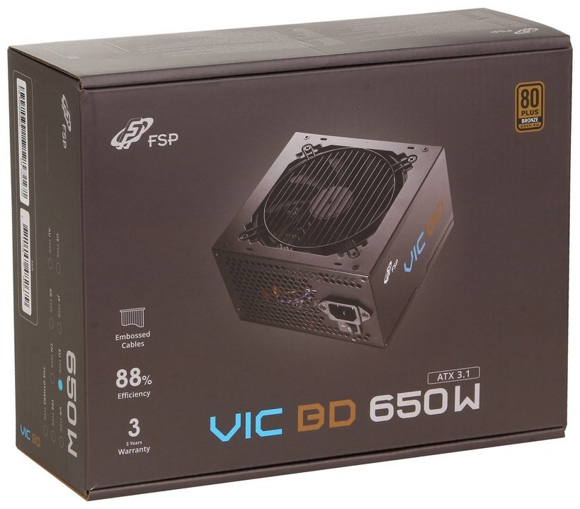 Блок питания FSP Group FSP VIC-650BD (POA6500202) 650 Вт купить,NaN