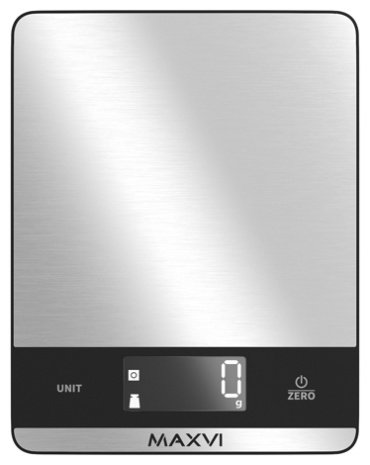Кухонные весы MAXVI KS121S серебристый