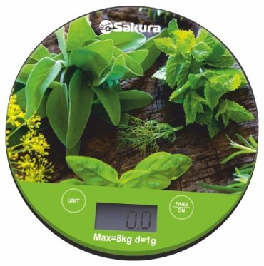 Кухонные весы SAKURA SA-6076G мультиколор