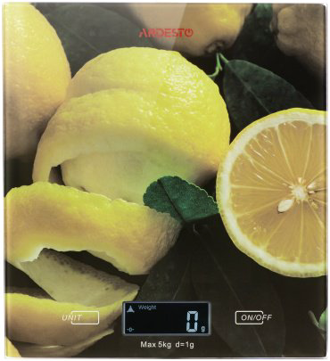 Кухонные весы Ardesto SCK-893LEMON желтый-зеленый