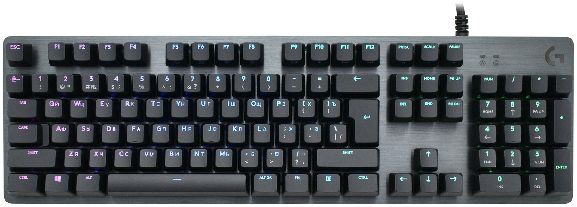 Клавиатура Logitech G513 Carbon GX Brown Switch черный купить,NaN