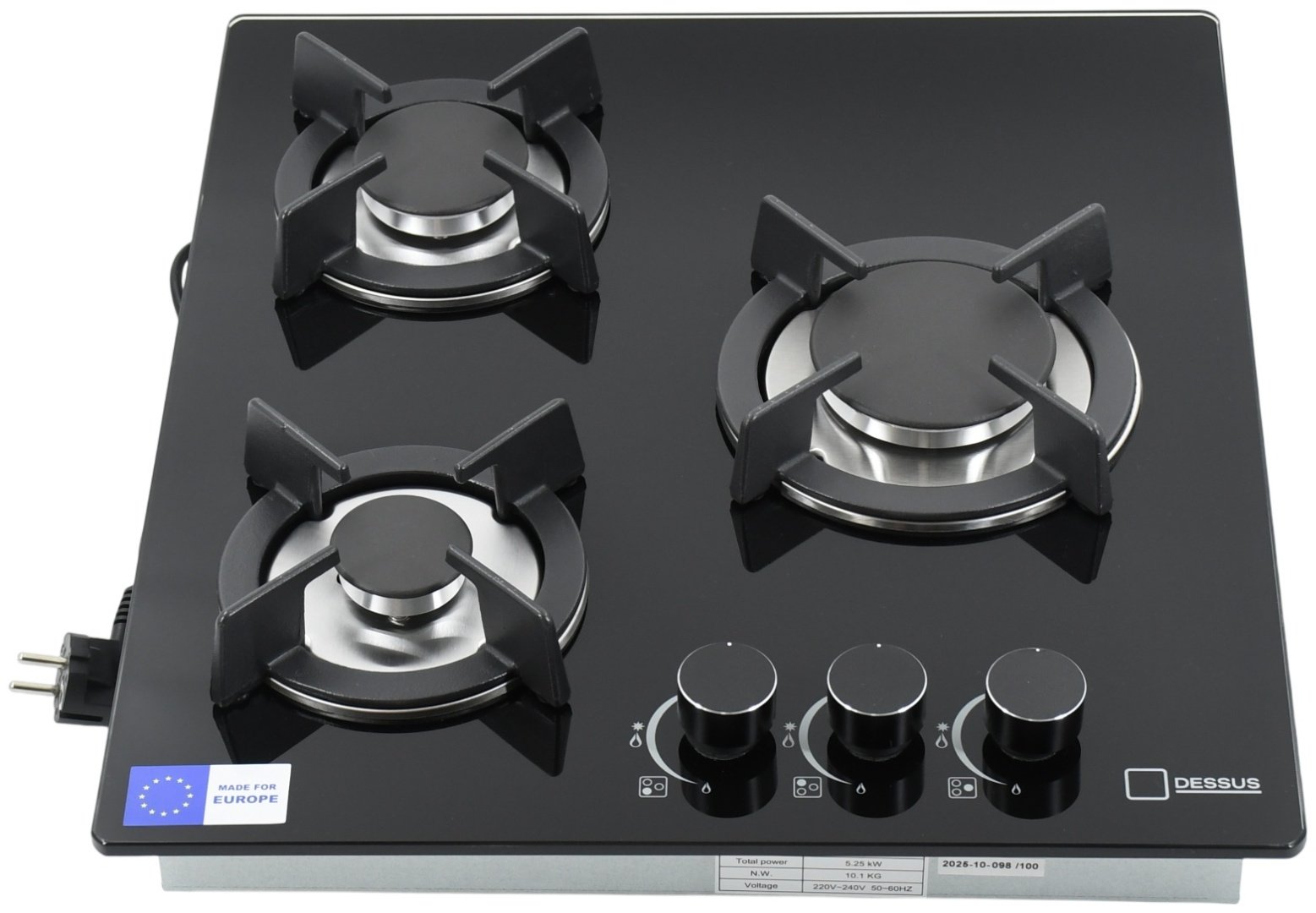 Варочная поверхность Dessus DCG-45301B черный купить,NaN
