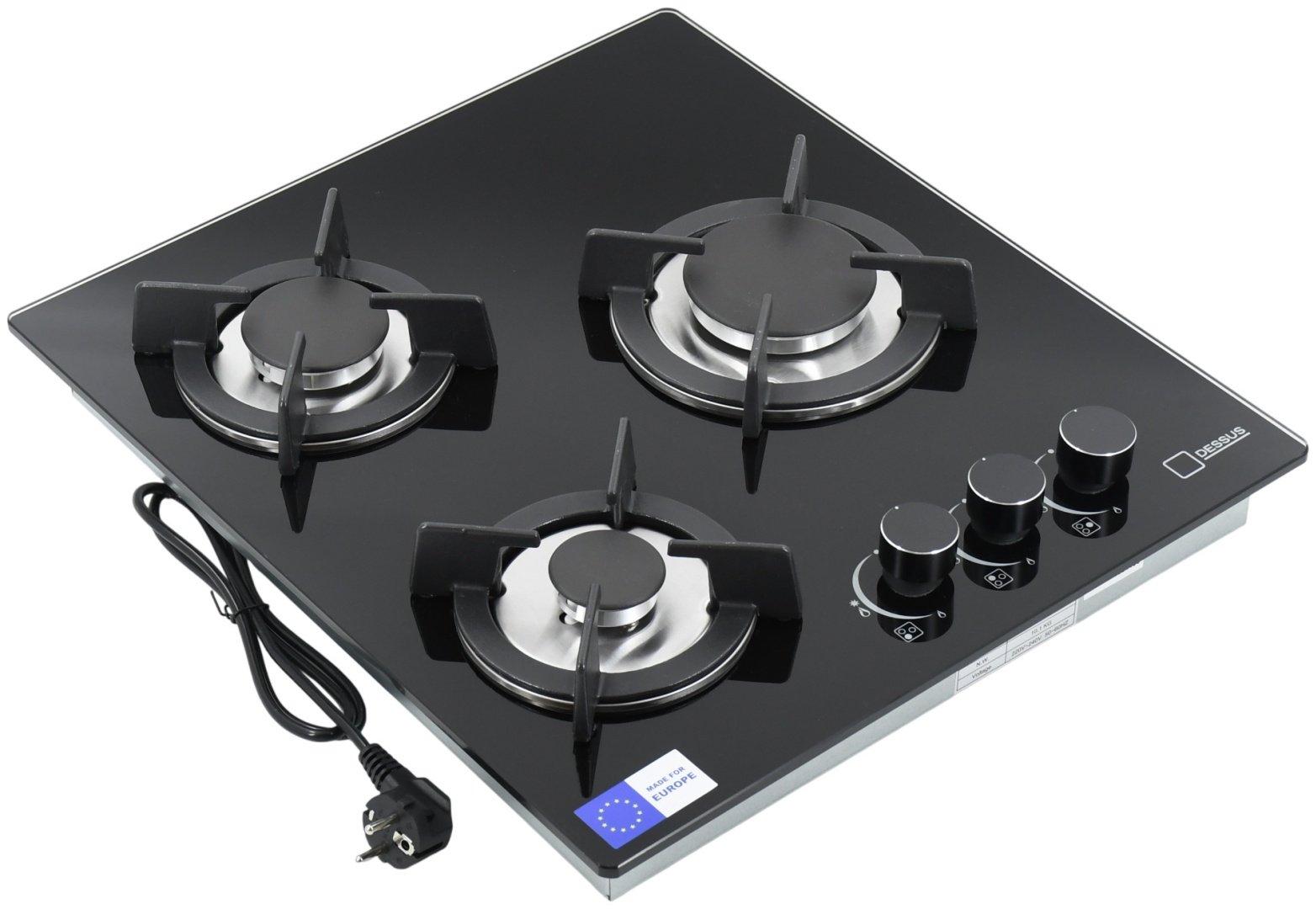 Варочная поверхность Dessus DCG-45301B черный купить,NaN