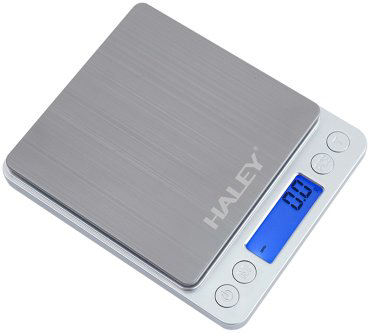 Кухонные весы Haley HY-5015 серый, серебристый