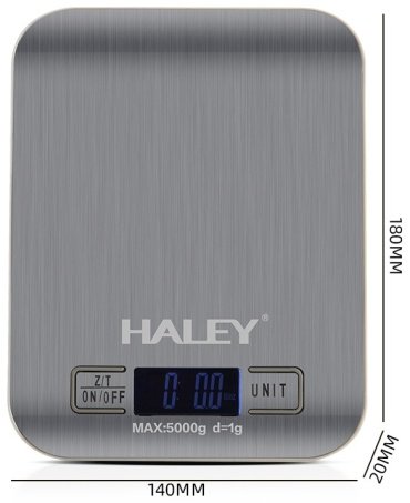 Кухонные весы Haley HY-5016 серебристый - ForteMarket Кухонные весы Haley HY-5016 серебристый купить,0