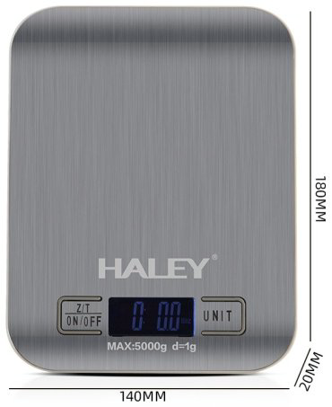 Кухонные весы Haley HY-5016 серебристый купить,NaN