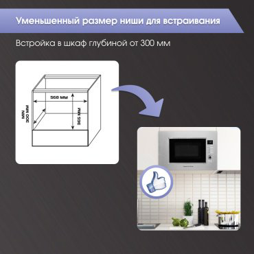 Микроволновая печь Zigmund & Shtain BMO 21 S стальной купить,NaN
