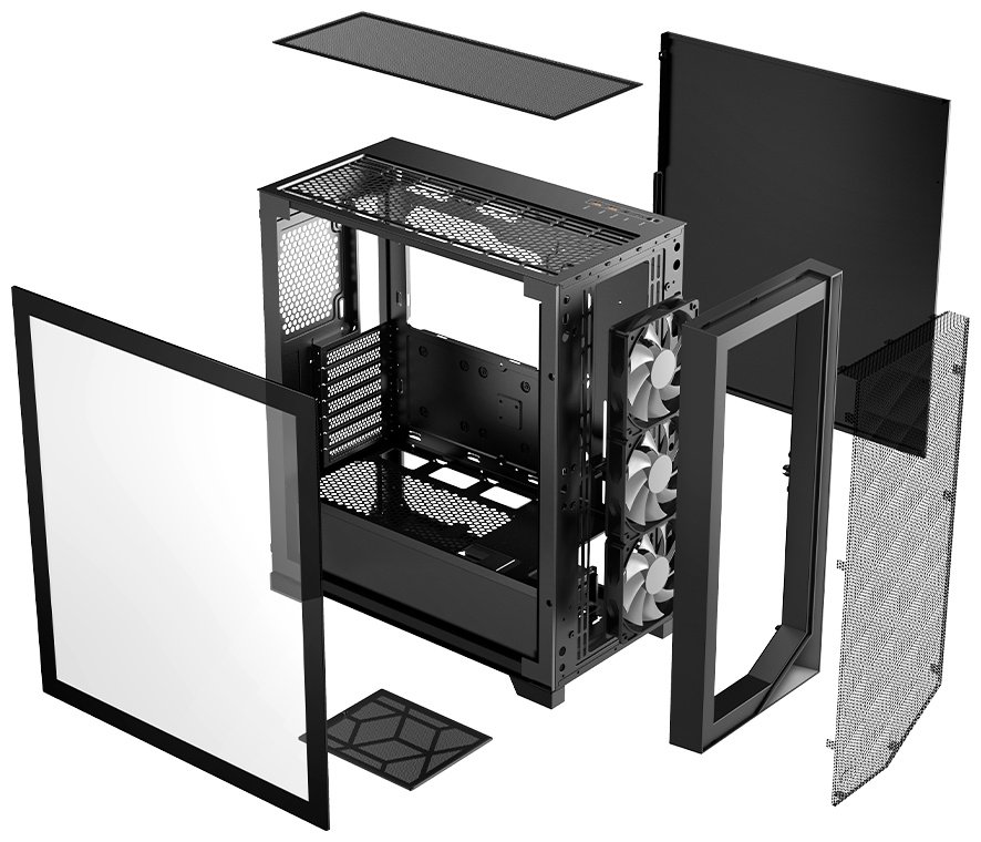 Корпус PCcooler C3D510 BK черный купить,NaN