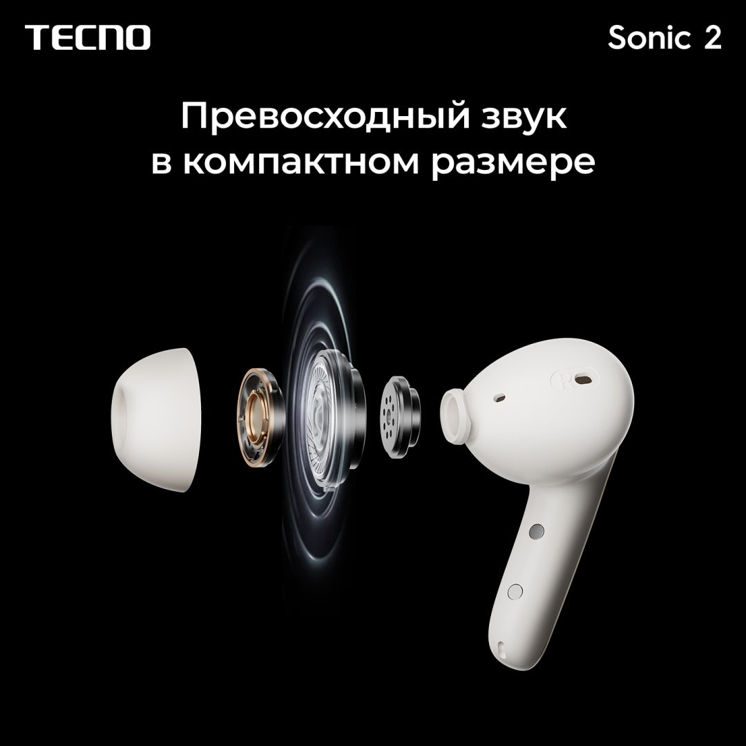 Наушники TECNO Sonic 2 Черный
