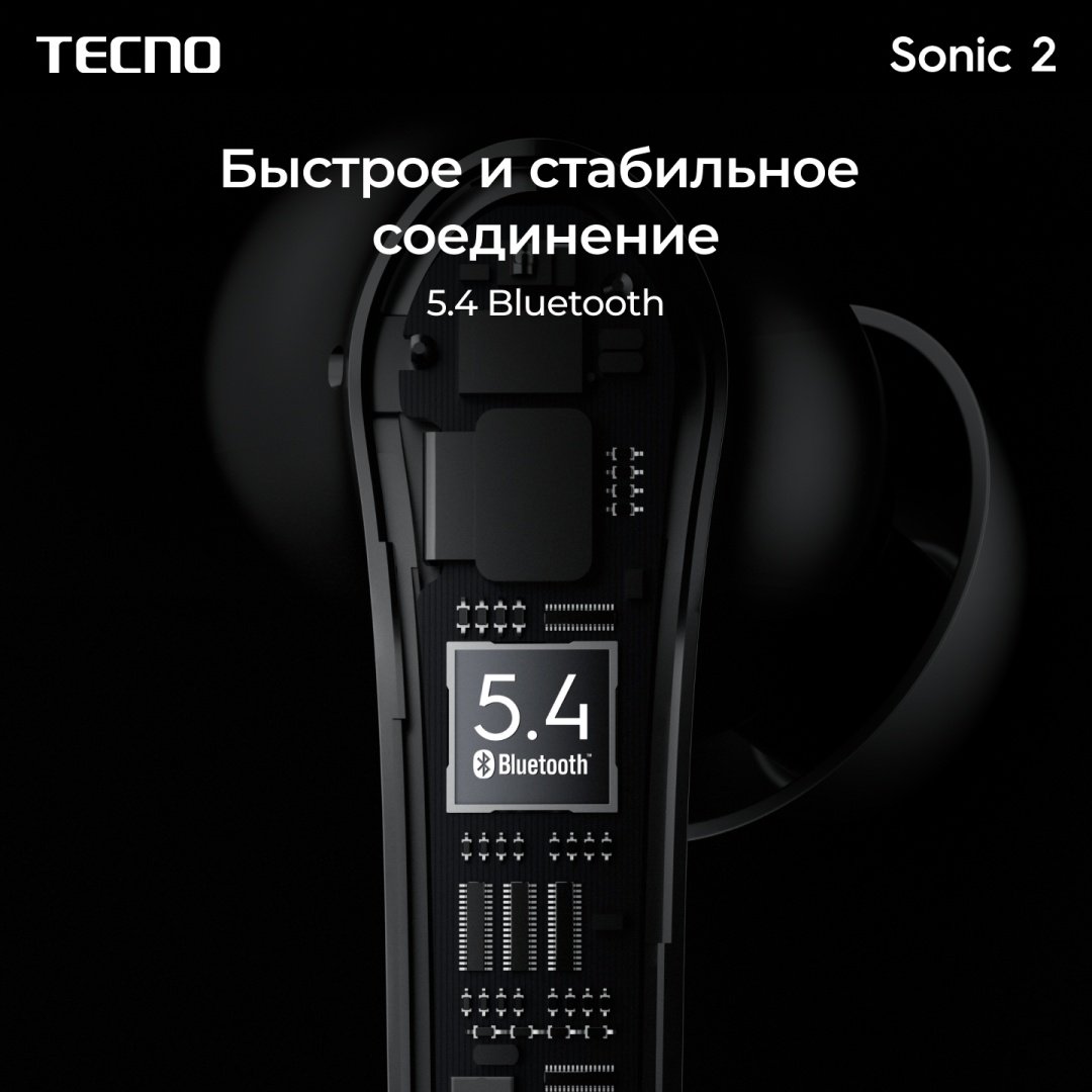 Наушники TECNO Sonic 2 Черный - ForteMarket Наушники TECNO Sonic 2 Черный купить,18890