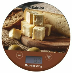 Кухонные весы SAKURA SA-6076CH мультиколор