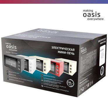 Настольная электропечь Oasis M-50W белый купить,NaN