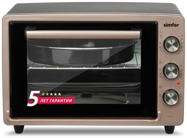 Настольная электропечь Simfer M3430 золотисто-розовая