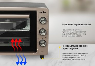 Настольная электропечь Simfer M3430 золотисто-розовая - ForteMarket Настольная электропечь Simfer M3430 золотисто-розовая купить,0