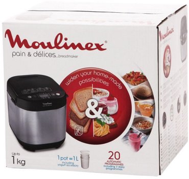 Хлебопечь Moulinex OW240E30 черный, серебристый - ForteMarket Хлебопечь Moulinex OW240E30 черный, серебристый купить,0