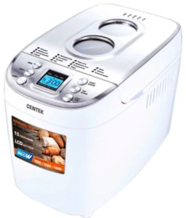 Хлебопечь CENTEK CT-1415 серебристый, белый купить,78990