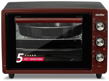 Настольная электропечь Simfer M3419 бордовый