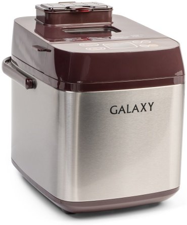 Хлебопечь GALAXY GL 2700 бордовый, серый