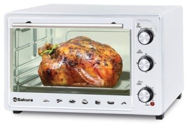 Настольная электропечь Sakura SA-7026W белый