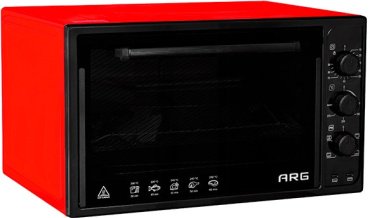 Настольная электропечь ARG 3618 L черный/красный черный, красный - ForteMarket Настольная электропечь ARG 3618 L черный/красный черный, красный купить,0