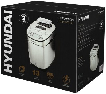 Хлебопечь Hyundai HYBM-M0313G серый купить,0