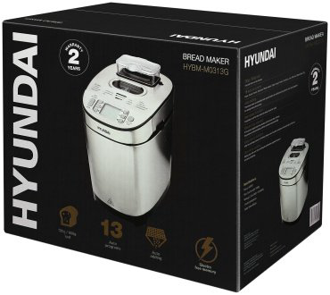 Хлебопечь Hyundai HYBM-M0313G серый купить,NaN