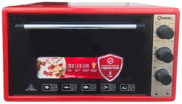 Настольная электропечь Rebus PRO 645 INOX красный