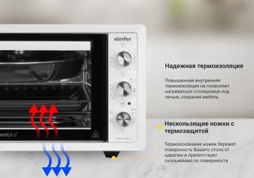 Настольная электропечь Simfer M4502 белый - ForteMarket Настольная электропечь Simfer M4502 белый купить,0
