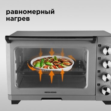 Настольная электропечь REDMOND RO-5701 серебристый купить,0