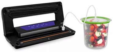 Вакуумный упаковщик Kitfort KT-1528-1 черный, фиолетовый - ForteMarket Вакуумный упаковщик Kitfort KT-1528-1 черный, фиолетовый купить,0
