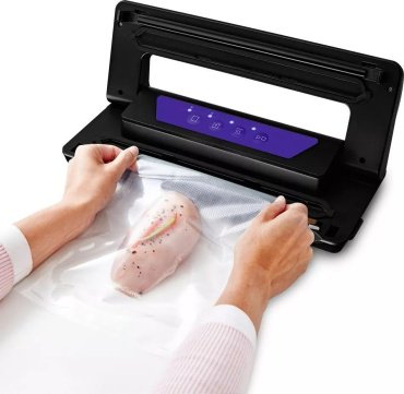 Вакуумный упаковщик Kitfort KT-1528-1 черный, фиолетовый - ForteMarket Вакуумный упаковщик Kitfort KT-1528-1 черный, фиолетовый купить,0