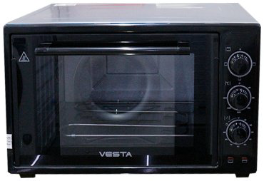 Настольная электропечь Vesta 3622-E черный купить,NaN